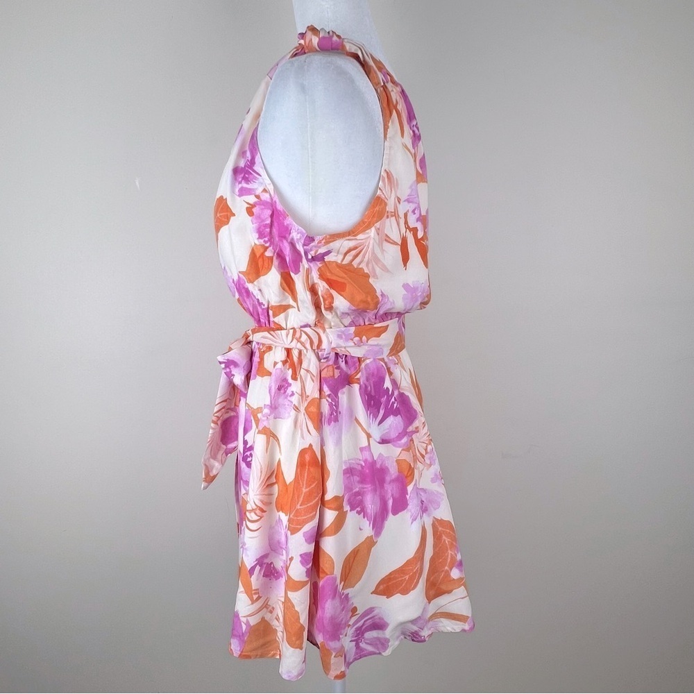 House Of Sienna | Feminine Tropical Vacation One Shoulder Shorts Romper | 8 - Picture 8 of 11
